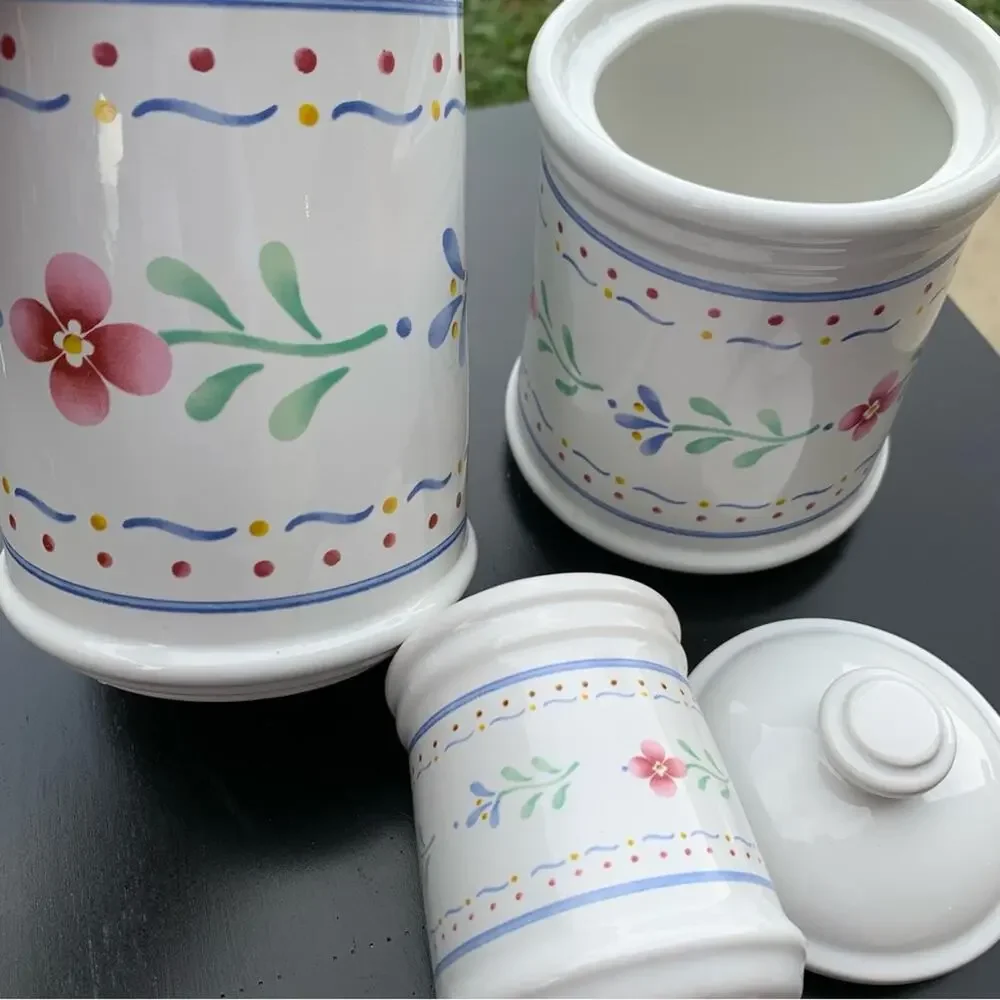 Vintage Floral 3pc Ceramic kitchen Set
